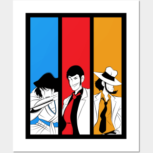 054b Lupin trio Posters and Art